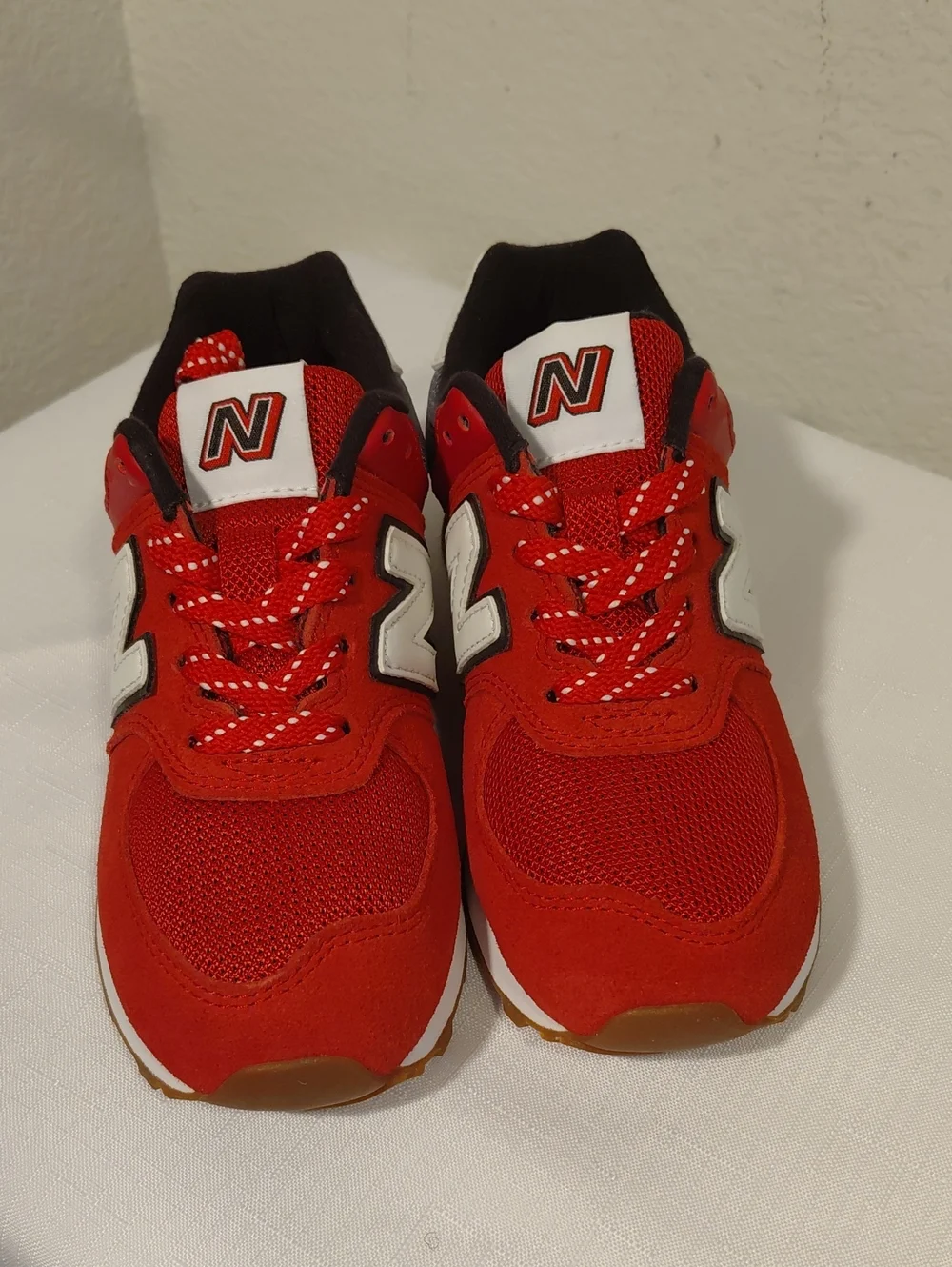New Balance bold red